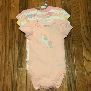 Toddler girl Unicorn 5 pack onesies